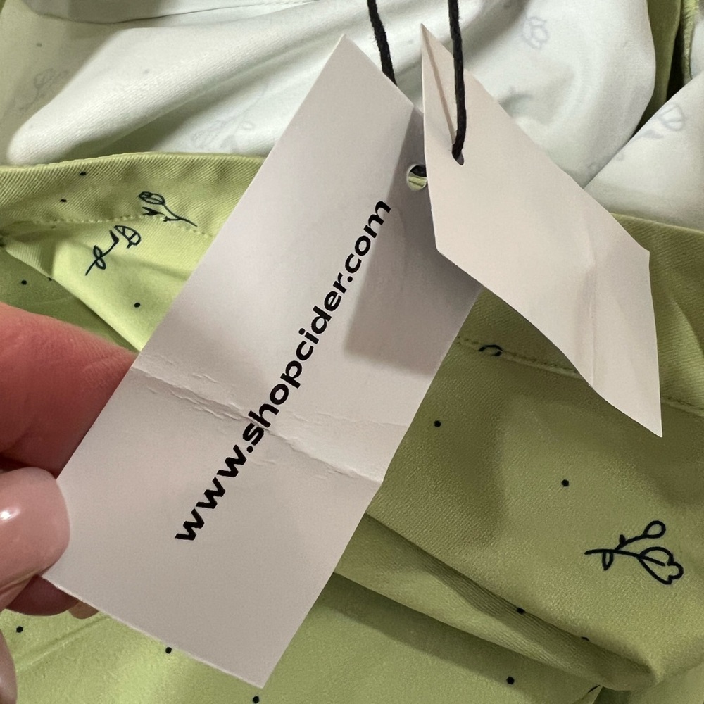 Cider Light Green Floral Trousers - Picture 5 of 11